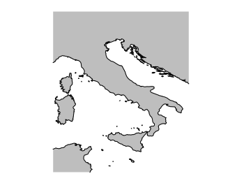 Correct map of Italy